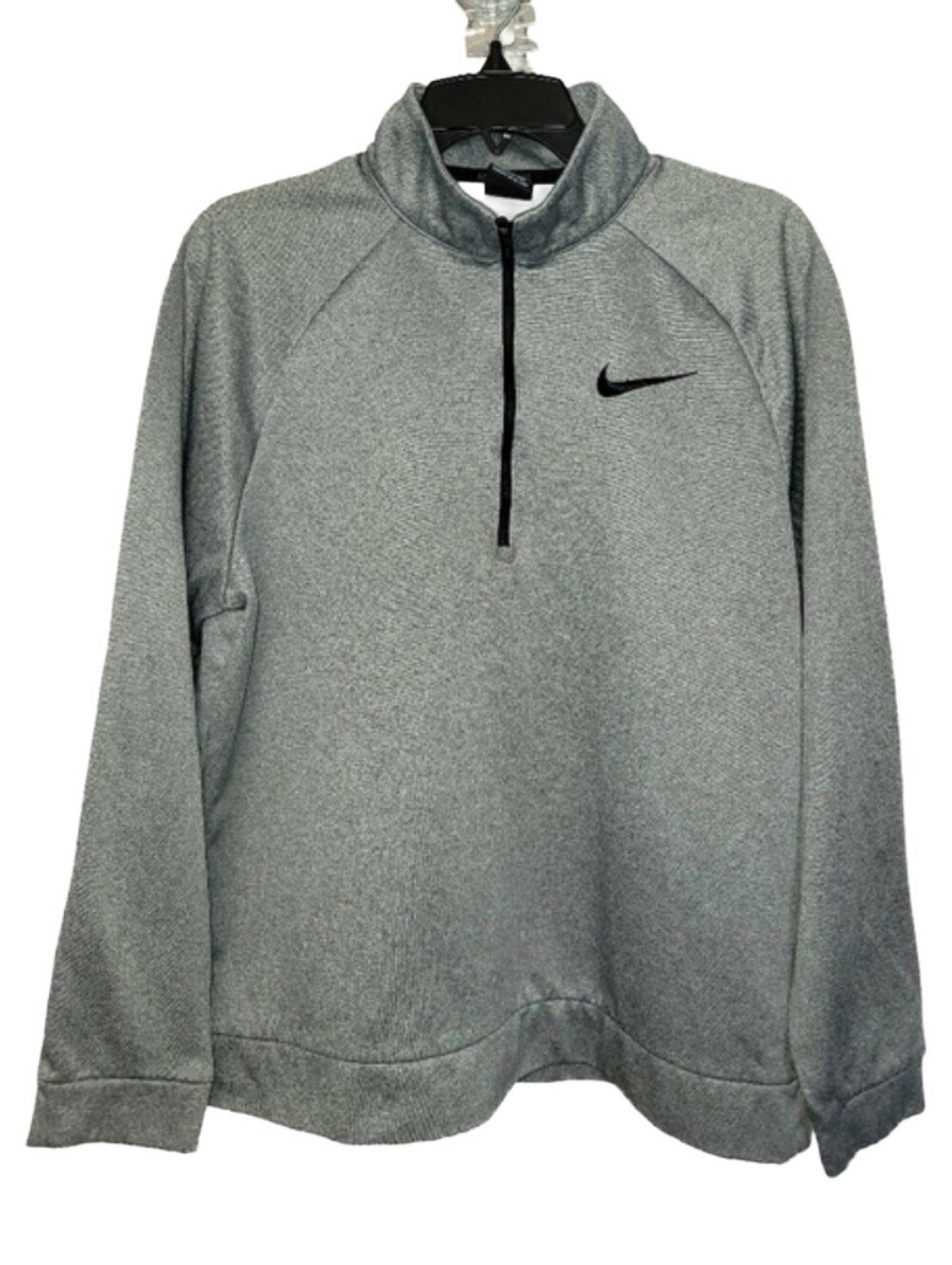 Men's Nike 1/4 Zip Dri-Fit Technology Gray Pullover Size Large